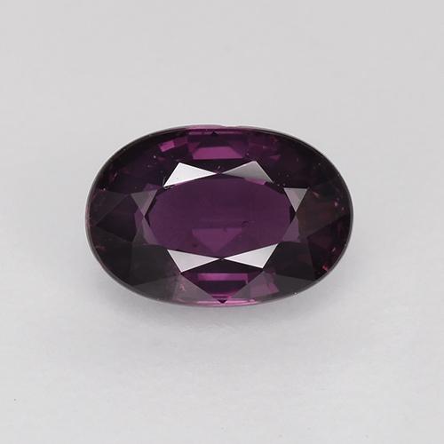 Темно-пурпурный Шпинель Камень - 0.8ct Фасетный Овал (ID: 526348)