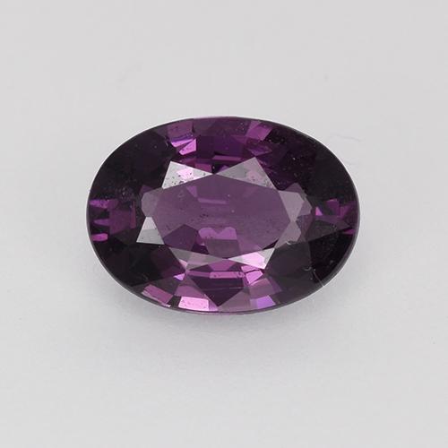 dunkellila Spinell Edelstein - 0.7ct Oval facettiert (ID: 526412)