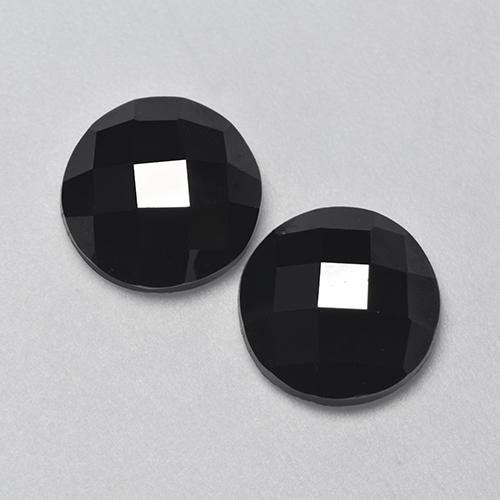 6.32 ctw Black Spinel Gemstones, Spinel Gems in Round Rose-Cut Shape for Sale.