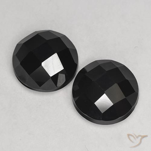 6.89ctw Natural Black Spinel, Round, Opaque