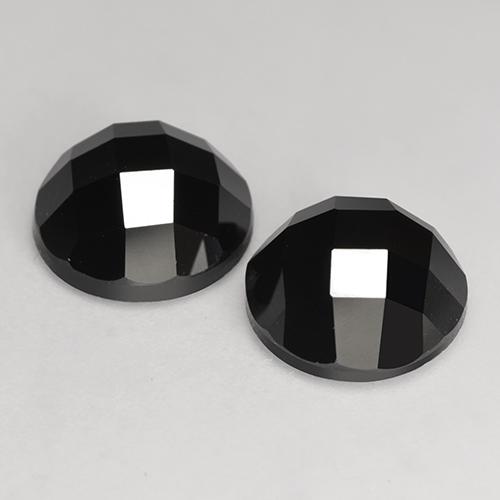 Spinel Gemstones in 9 mm (calibrated) Size for Sale, Spinel Stones in Black Color