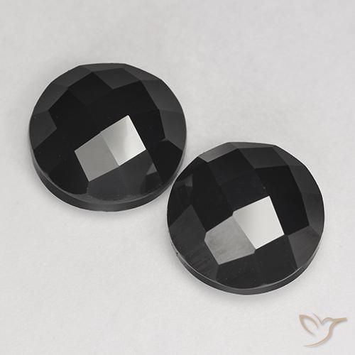 7.77 ct Black Spinel, 9.2 mm Round Rose Cut From Thailand, Photo A