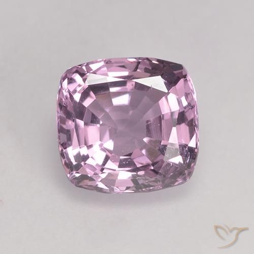 1.59ct Natural Very Light Pinkish Purple Spinel, Cushion, VVS-VS
