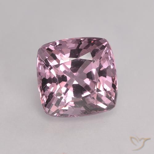 1,56 ct lila Spinell, 6,3 x 6,3 mm Kissenschliff aus Tansania, Photo A