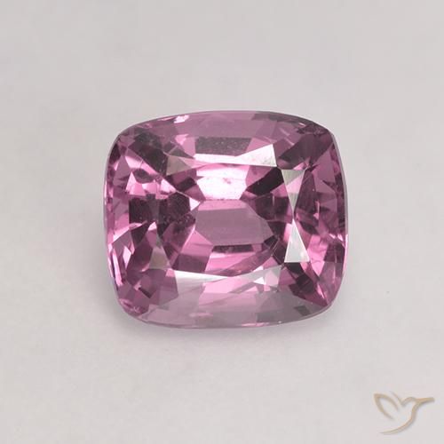 1.38ct Natural Light Reddish Purple Spinel, Cushion, VVS-VS