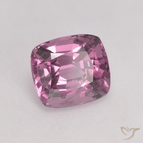 1.38 ct Purple Spinel Stone, Natural Spinel in Cushion-Cut Shape for Sale