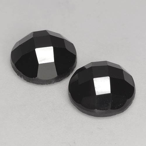 Black Spinel Gem - 3.5ct Round Rose-Cut (ID: 530260)