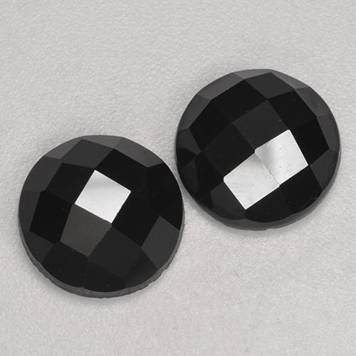 Spinel Gemstones in 9 mm (calibrated) Size for Sale, Spinel Stones in Black Color