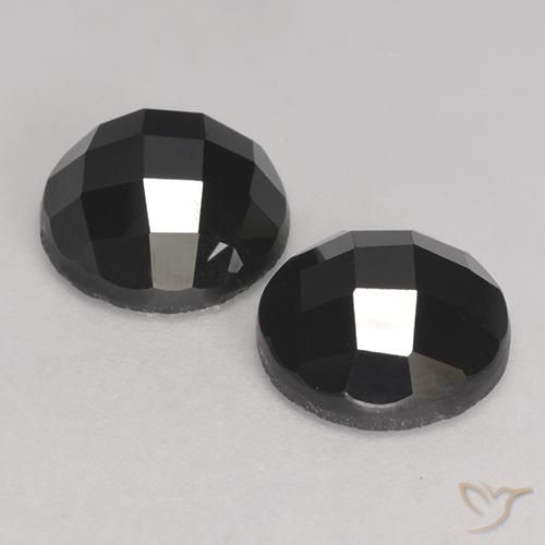 Black Spinel Gem - 3.6ct Round Rose-Cut (ID: 530261)