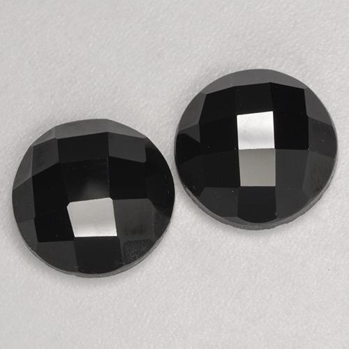 Black Spinel Gem - 3.4ct Round Rose-Cut (ID: 530267)