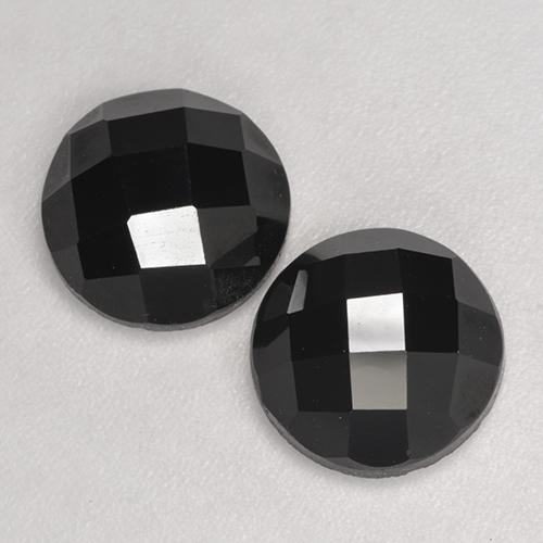 Spinel Gemstones in 9 mm (calibrated) Size for Sale, Spinel Stones in Black Color