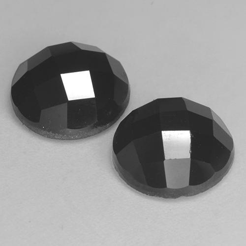 Spinel Gemstones in 9 mm (calibrated) Size for Sale, Spinel Stones in Schorl Color