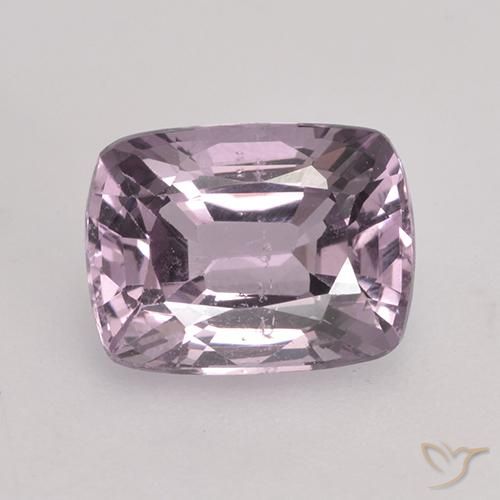 1.46ct Natural Grey Pinkish Purple Spinel, Cushion, VS
