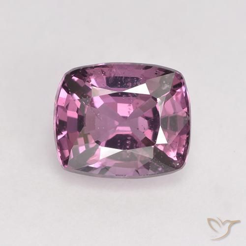 1,5 ct lila Spinell, 7,1 x 6 mm Kissenschliff aus Tansania, Photo A