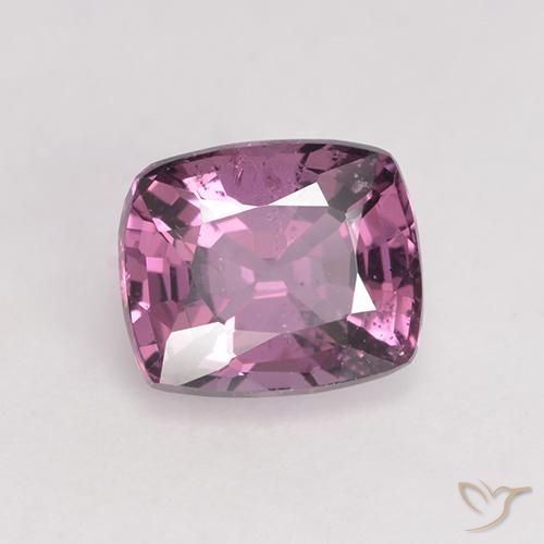 1.50 ct Purple Spinel Stone, Natural Spinel in Cushion-Cut Shape for Sale