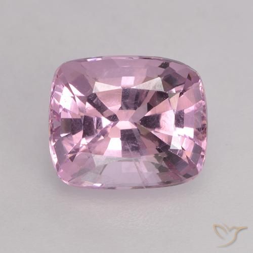 Púrpura-rosado gris Espinela Gema - 1.7ct Corte en Forma Cojín (ID: 531813)