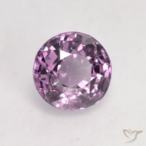 0.59 ct Purple Spinel Stone, Natural Spinel in Round Facet Shape for Sale
