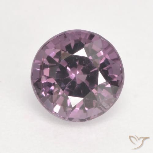 Spinelle Ton mauve profond Tour 0,65 ct de Tanzanie, Dimension 5,1mm, Pierre gemme naturelle Non traité, pureté vvs-vs, 1 pièce Spinelle round facet, dureté de Mohs de 8 convient aux bijoux de tous les jours, pierre de sagesse, Photo A