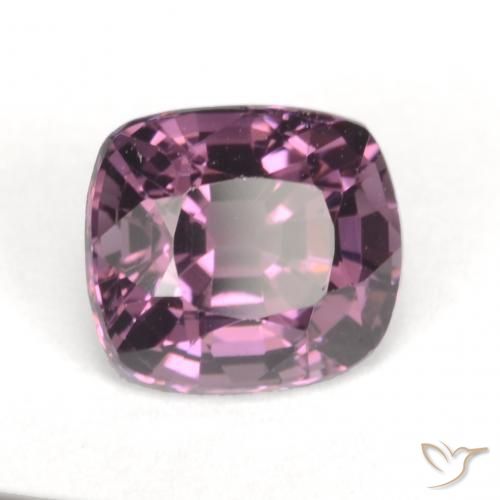 1.42 ct Purple Spinel Stone, Natural Spinel in Cushion-Cut Shape for Sale