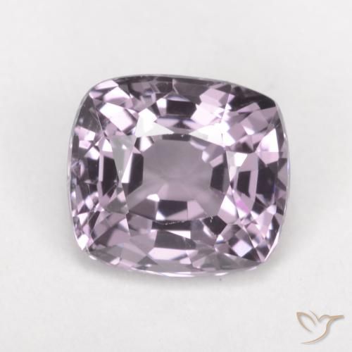 1.36 ct Violet Spinel, 6.6 x 6 mm Cushion Cut From Tanzania, Photo A