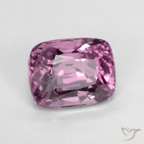 1.66 ct Purple Spinel Stone, Natural Spinel in Cushion-Cut Shape for Sale