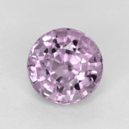 5.1mm Round Purple Spinel from Tanzania, Weight of 0.65ct, Natural untreated Gemstone in VVS-VS Clarity, 1pc Round Facet Spinel - Color: Lavender, Mohs Hardness of 8 suitable for daily wear jewelry, Photo A