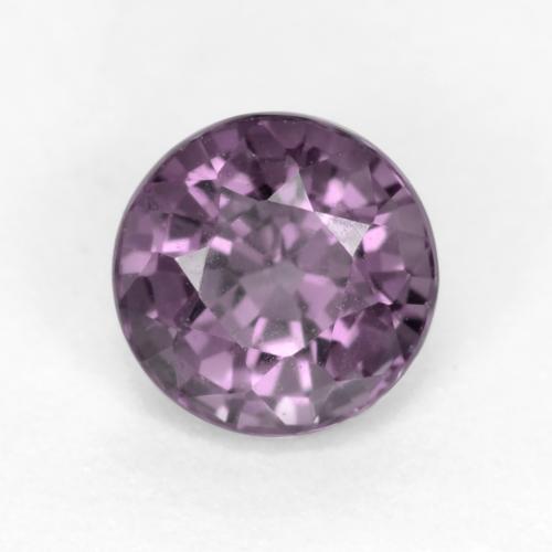 dunkellila Spinell Edelstein - 0.7ct Rund Facettenschliff (ID: 540190)