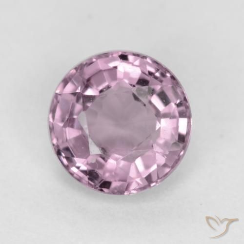 0.58ct Natural Very Light Pinkish Purple Spinel, Round, VVS