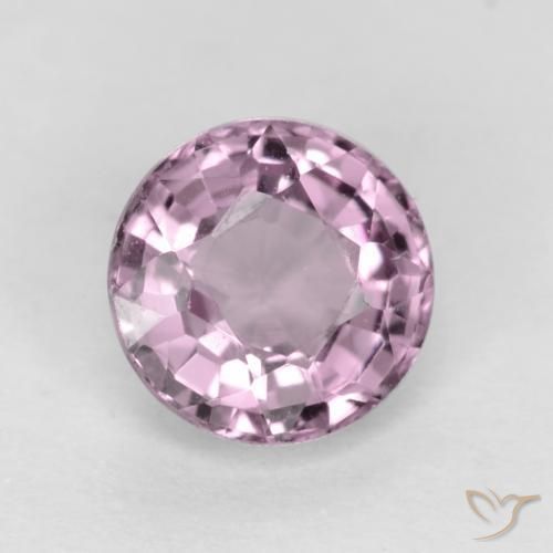 0.58 ct Purple Spinel Stone, Natural Spinel in Round Facet Shape for Sale