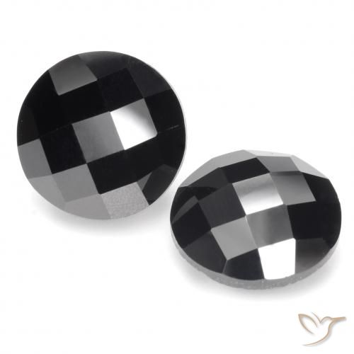 11.50ctw Natural Black Spinel, Round, Opaque