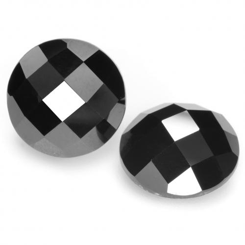 Black Spinel Gem - 5.8ct Round Rose-Cut (ID: 548389)