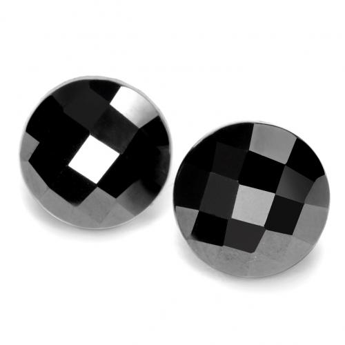 Black Spinel Gem - 3.8ct Round Rose-Cut (ID: 548584)
