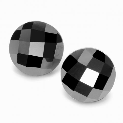 Black Spinel Gem - 3.6ct Round Rose-Cut (ID: 548586)