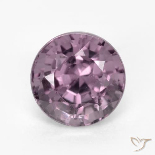 Spinello 5mm viola Sfaccettatura rotonda dalla Tanzania, peso di 0,73 ct, gemma naturale non trattati in purezza VS, 1 pezzo Spinello - Colore: Viola uva chiaro, durezza Mohs di 8 adatto per gioielli da indossare ogni giorno, Photo A