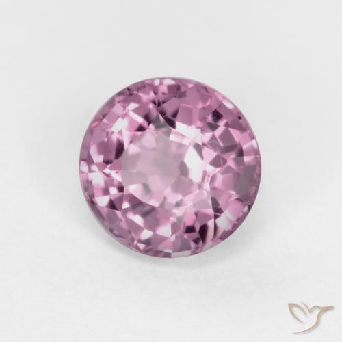 0.57 ct Purple Spinel Stone, Natural Spinel in Round Facet Shape for Sale