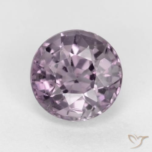 Grey Purple Spinel Gem - 0.7ct Round Facet (ID: 550561)