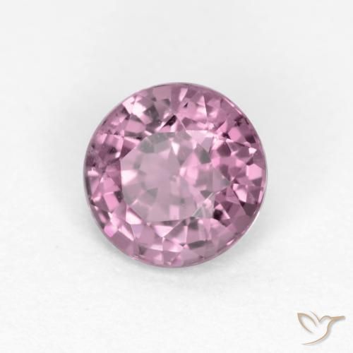 0.56 ct Purple Spinel Stone, Natural Spinel in Round Facet Shape for Sale