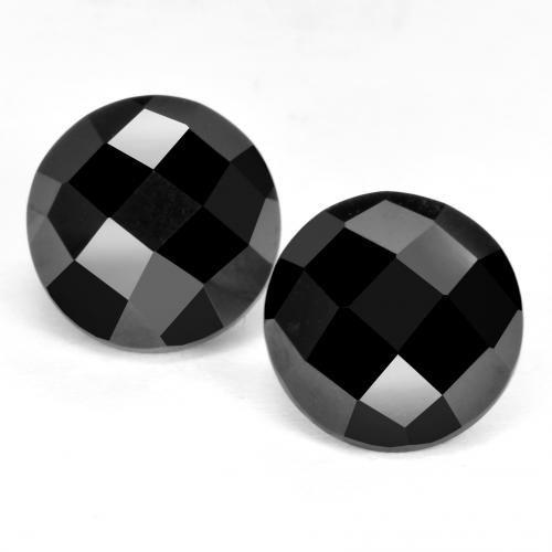 Black Spinel Gem - 3.6ct Round Rose-Cut (ID: 553001)