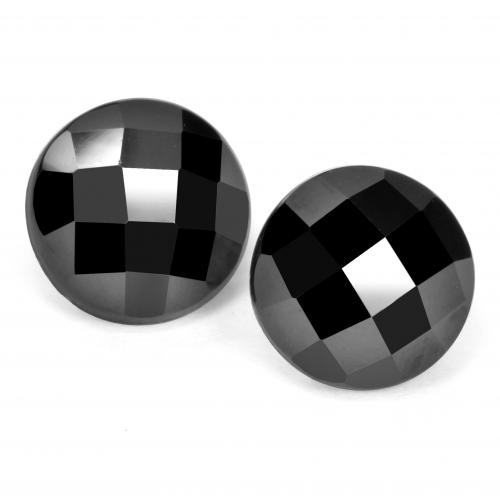 Черный Шпинель Камень - 3.5ct Круглая Огранка Роза (ID: 553006)