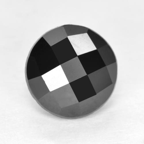 Черный Шпинель Камень - 3ct Круглая Огранка Роза (ID: 554414)