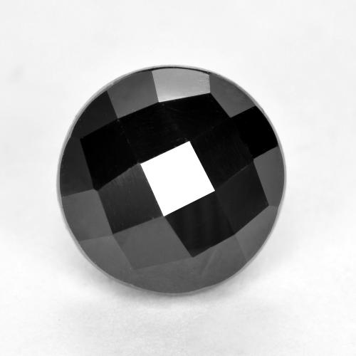 Черный Шпинель Камень - 3.9ct Круглая Огранка Роза (ID: 554418)