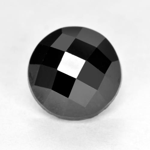 Черный Шпинель Камень - 3.3ct Круглая Огранка Роза (ID: 554421)