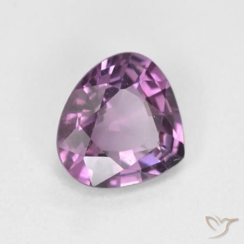 0.68 ct Purple Spinel Stone, Natural Spinel in Pear Facet Shape for Sale