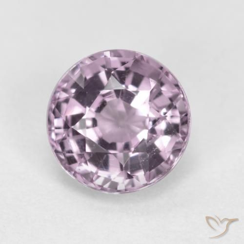0.63ct Natural Grey Pinkish Purple Spinel, Round, VS