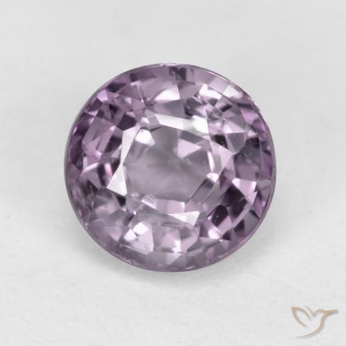 Espinela Morada De 0,72 Quilates, Corte Redondo De 5,1 mm Desde Tanzania, Photo A