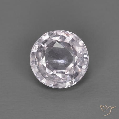 Violeta muy claro Espinela Gema - 0.6ct Faceta Redonda (ID: 585501)