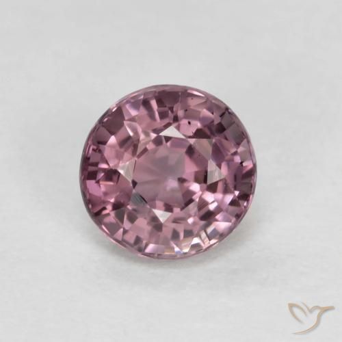 0,56 ct lila Spinell, 4,9 mm Rundschliff aus Tansania, Photo A