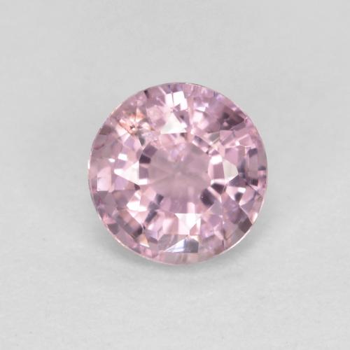 4.9mm Round Facet Pink Spinel from Tanzania, Weight of 0.58ct, Natural untreated Gemstone in VS Clarity, 1pc Spinel - Color: Very Light Bubblegum Pink, Mohs Hardness of 8 suitable for daily wear jewelry, Photo A