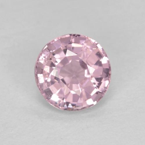 5.1mm Round Facet Pink Spinel from Tanzania, Weight of 0.62ct, Natural untreated Gemstone in VS Clarity, 1pc Spinel - Color: Very Light Bubblegum Pink, Mohs Hardness of 8 suitable for daily wear jewelry, Photo A
