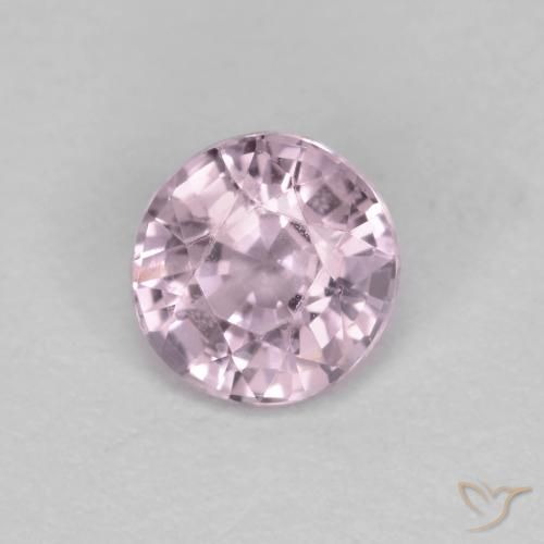 0.58ct Natural Very Light Pinkish Purple Spinel, Round, VS